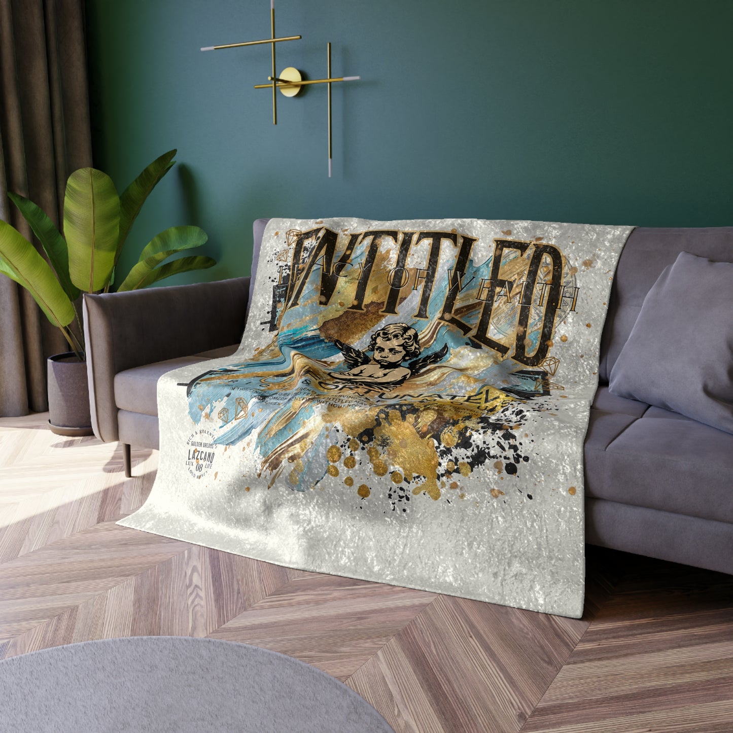 Entitled; Legacy Of Wealth Velvet Blanket