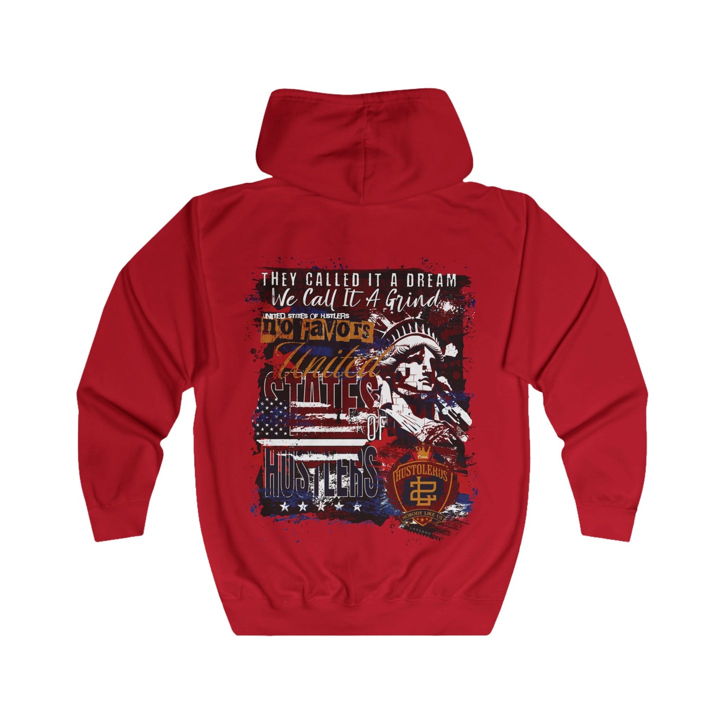 No Favors Zip-Up Hoodie — 'They Called It a Dream, We Call It a Grind'