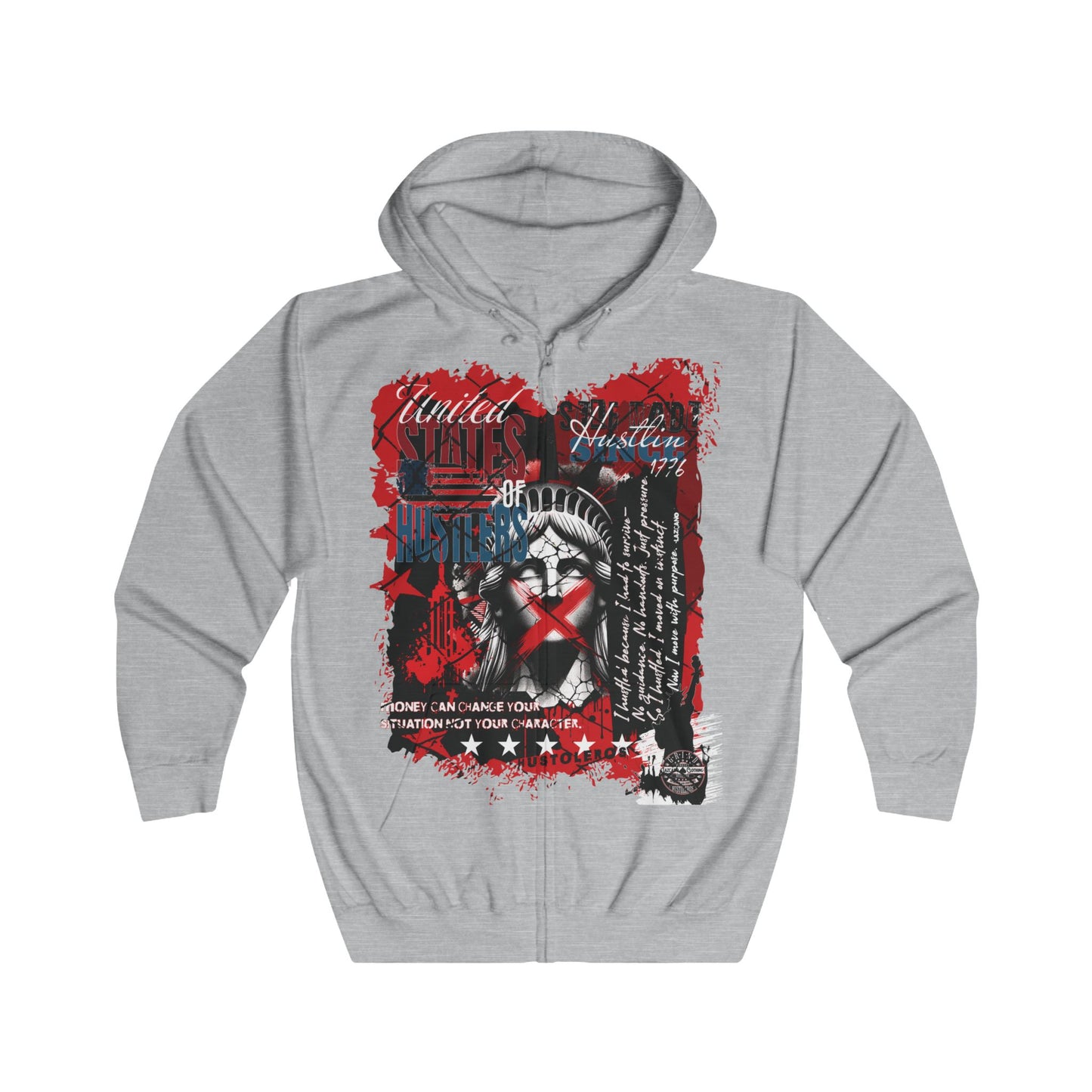 No Favors Zip-Up Hoodie — 'They Called It a Dream, We Call It a Grind'