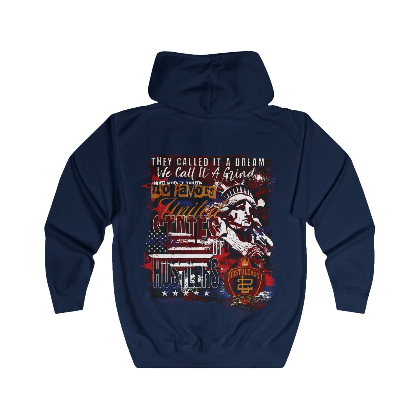No Favors Zip-Up Hoodie — 'They Called It a Dream, We Call It a Grind'