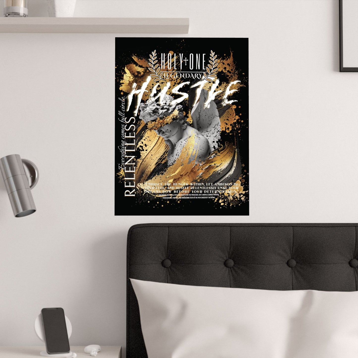 Relentless Hustle: The "Go for the Gold" Wall Art