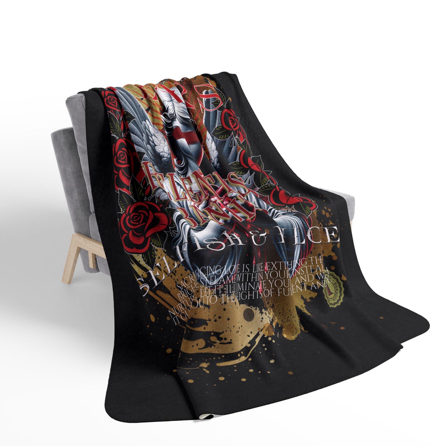 Relentless Bandits; Loyalty Over Lust Sherpa Fleece Blanket