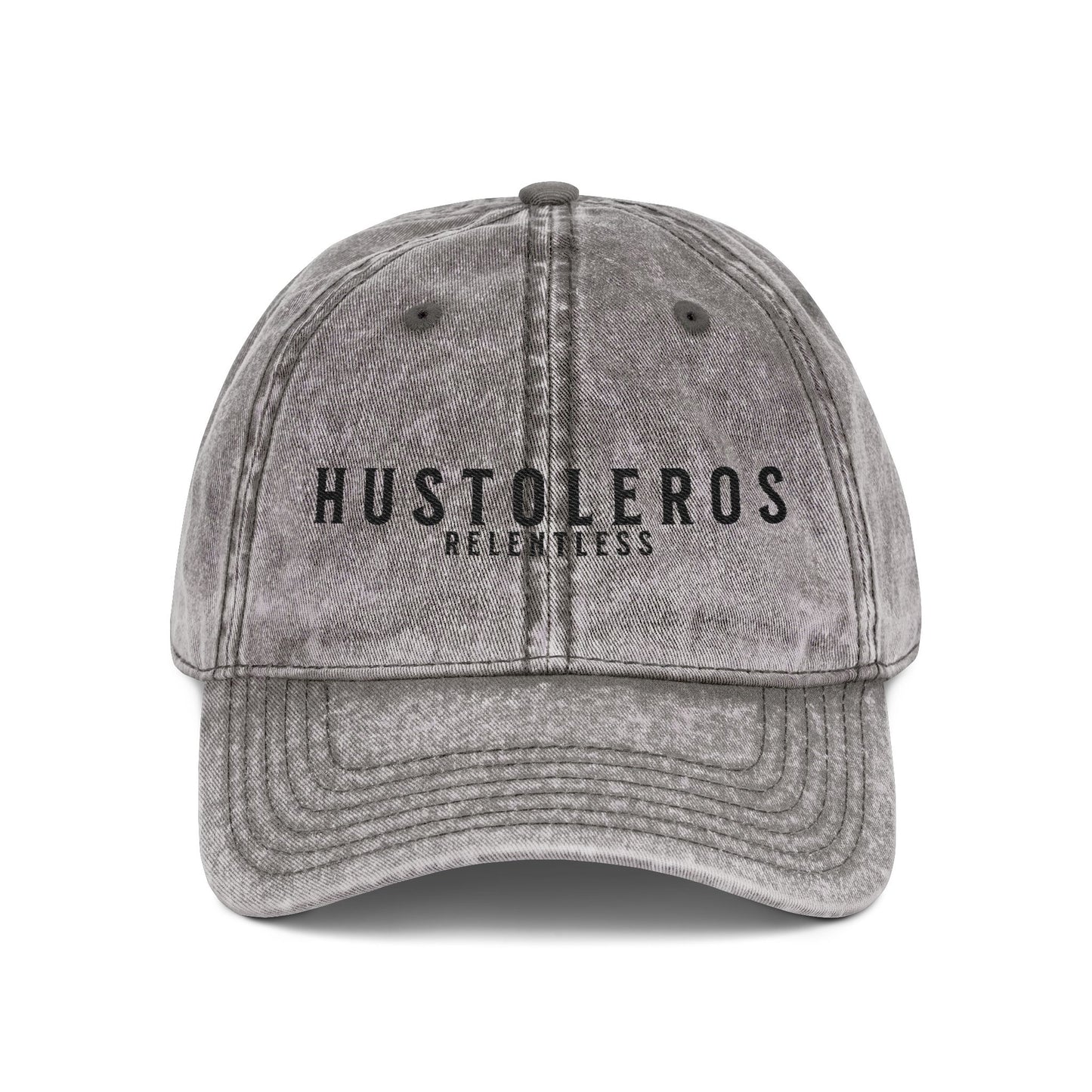 Hustoleros Vintage Distressed Embroidered Cap