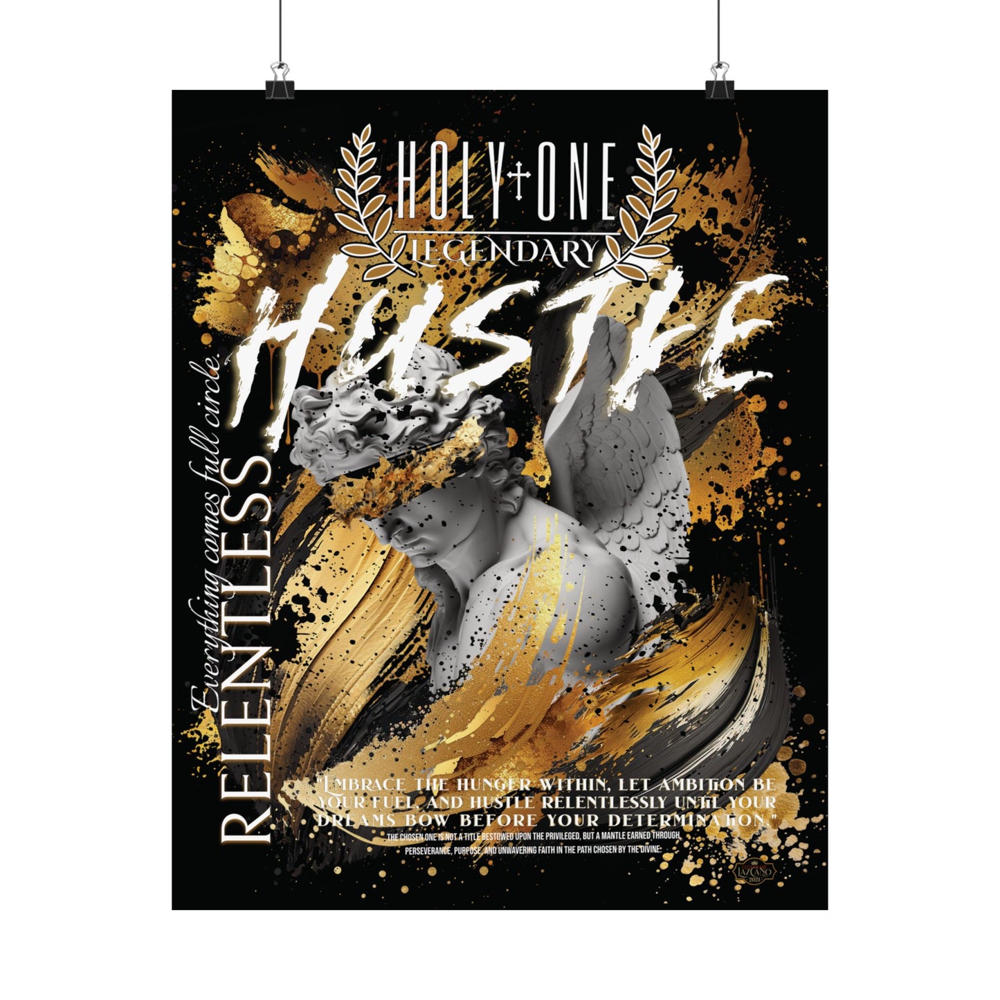 Relentless Hustle; Holy One Wall Art