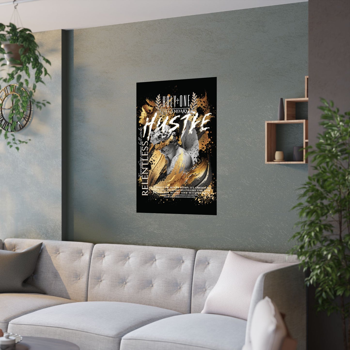 Relentless Hustle: The "Go for the Gold" Wall Art