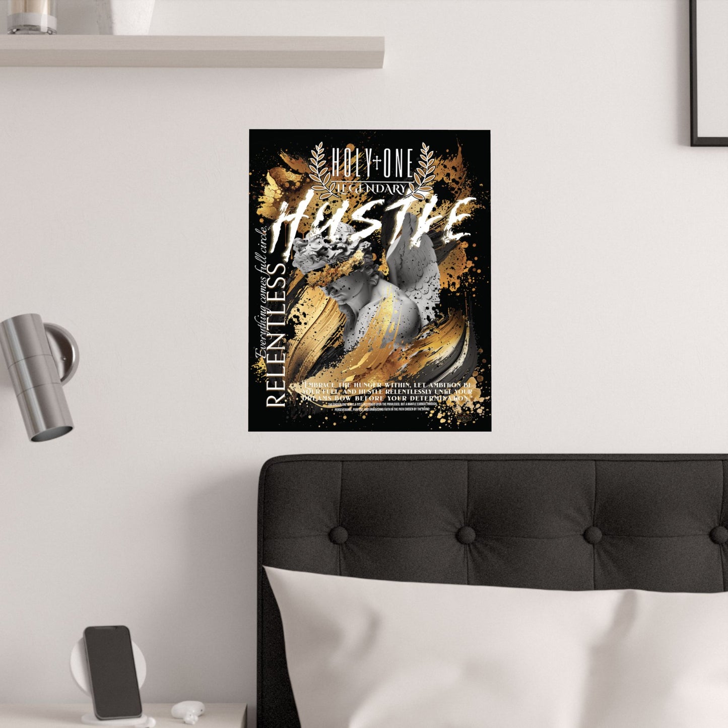 Relentless Hustle: The "Go for the Gold" Wall Art