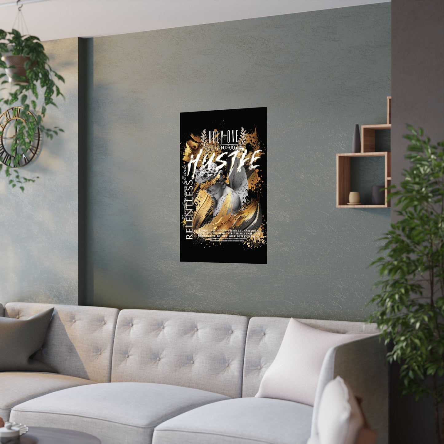 Relentless Hustle: The "Go for the Gold" Wall Art