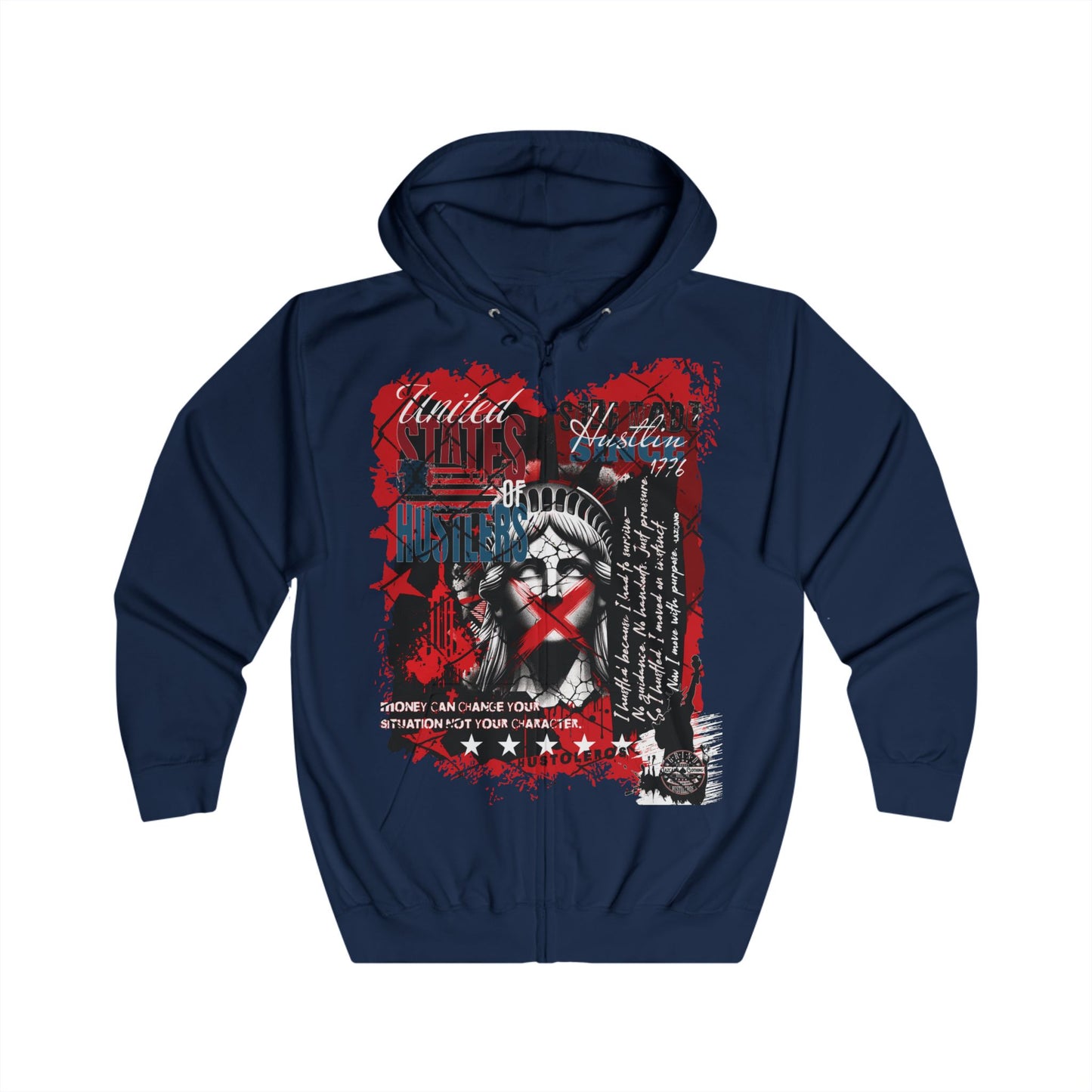 No Favors Zip-Up Hoodie — 'They Called It a Dream, We Call It a Grind'