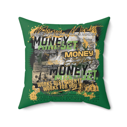 Money Mindset: No Handouts Just Hustle Pillow