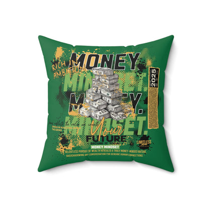 Money Mindset: No Handouts Just Hustle Pillow