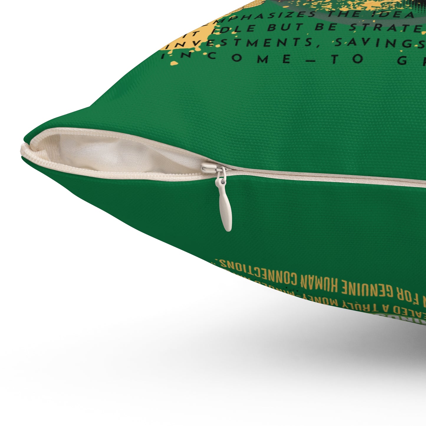 Money Mindset: No Handouts Just Hustle Pillow