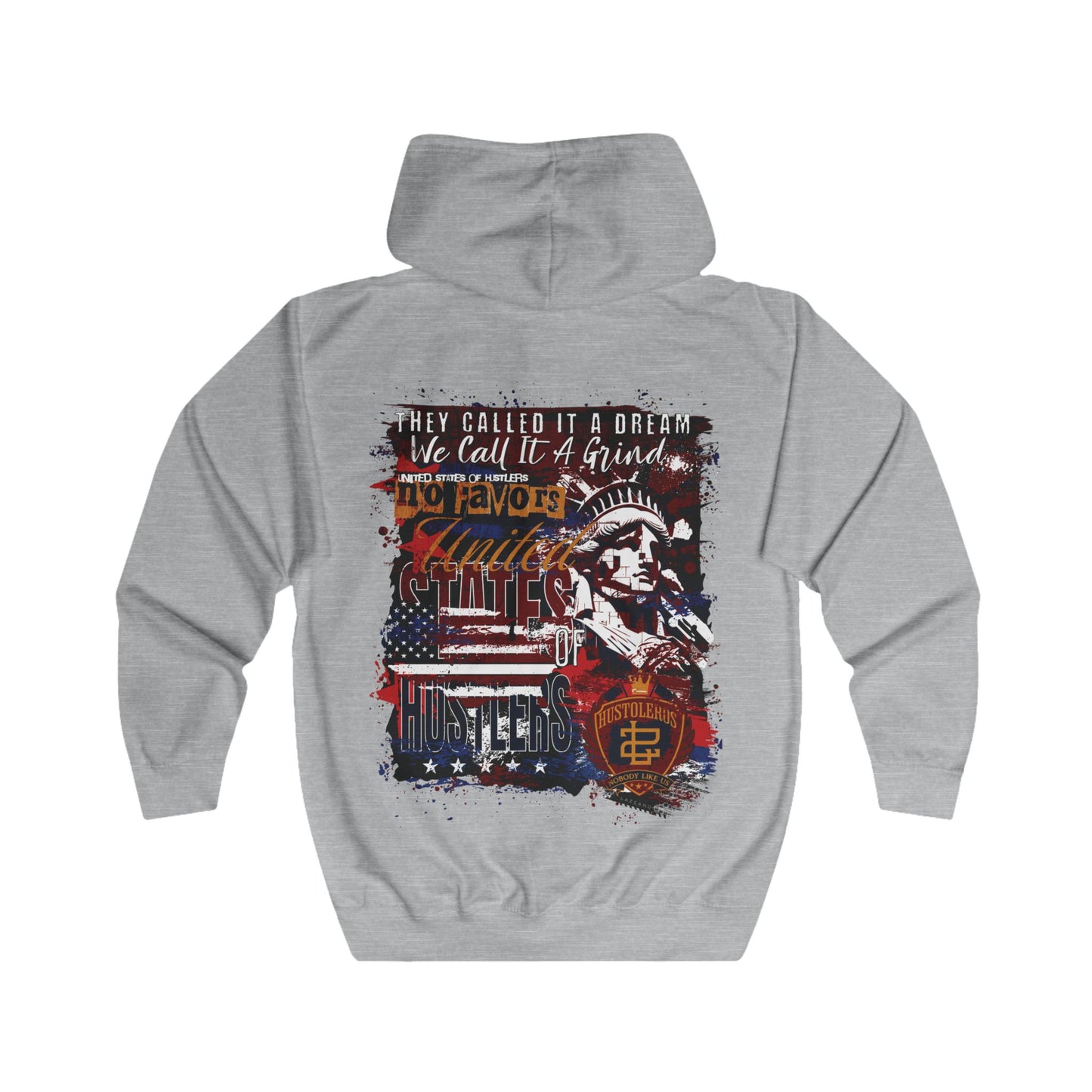 No Favors Zip-Up Hoodie — 'They Called It a Dream, We Call It a Grind'