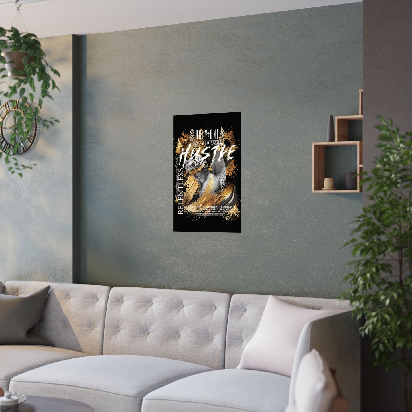 Relentless Hustle: The "Go for the Gold" Wall Art