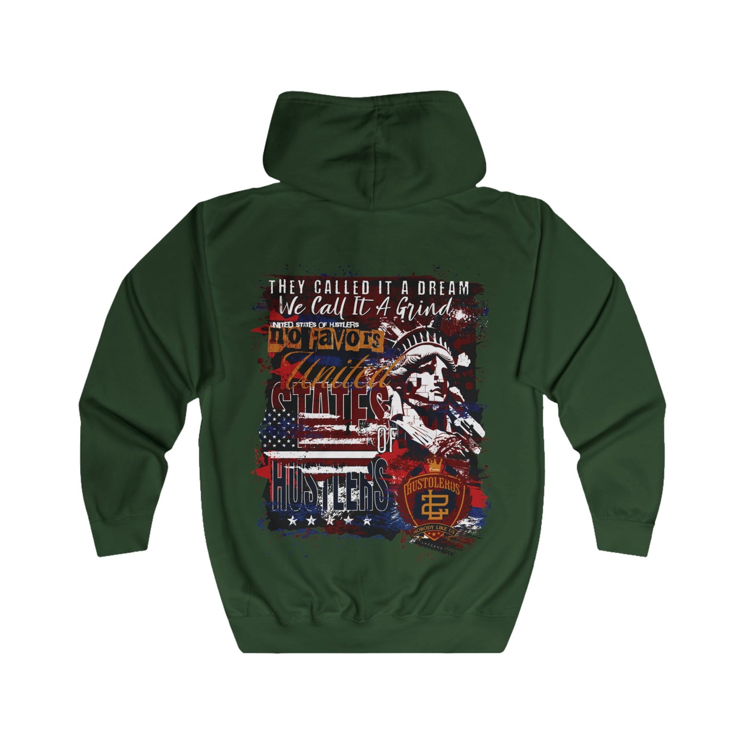 No Favors Zip-Up Hoodie — 'They Called It a Dream, We Call It a Grind'