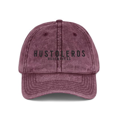 Hustoleros Vintage Distressed Embroidered Cap