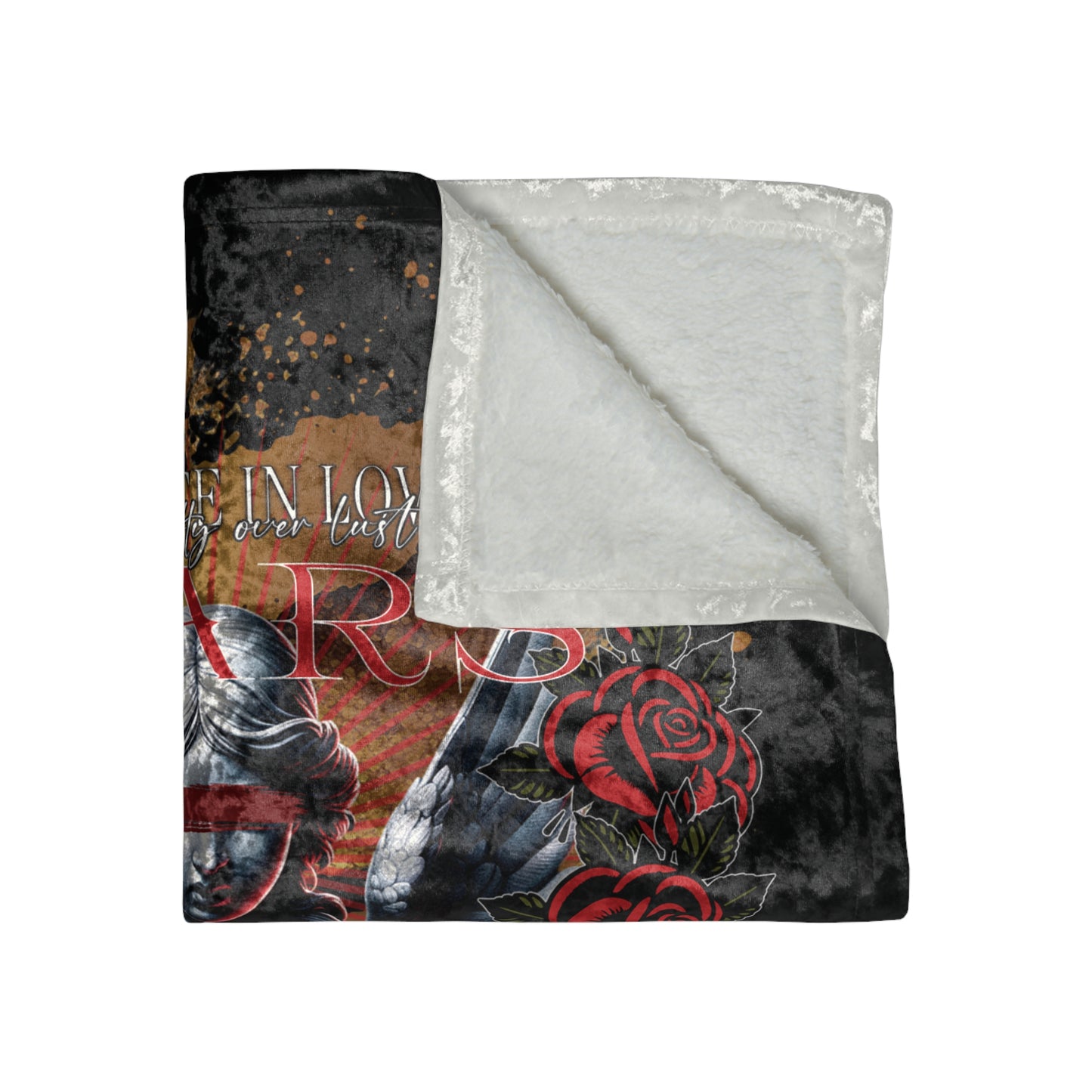 Relentless Bandits; Loyalty Over Lust Crushed Velvet Blanket