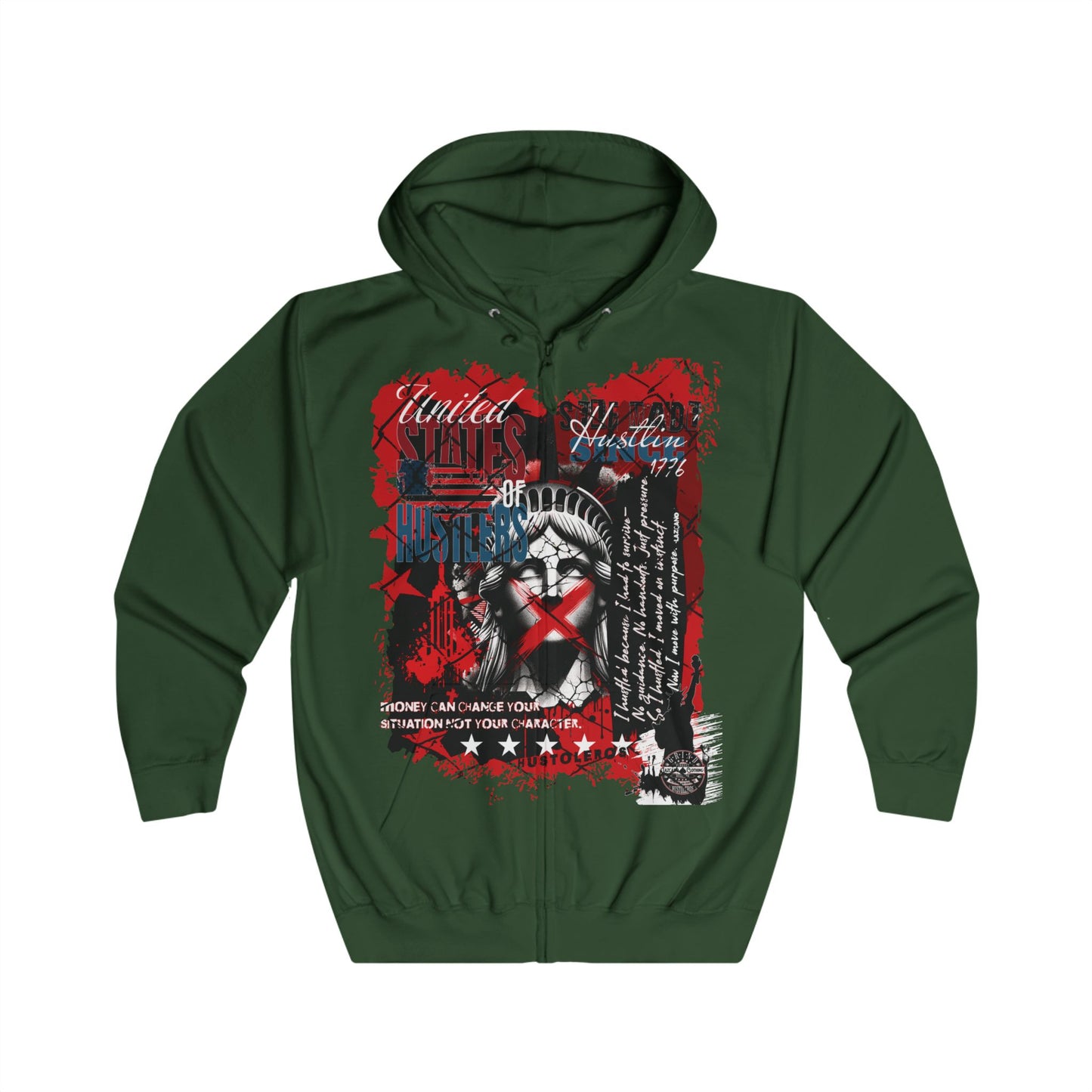 No Favors Zip-Up Hoodie — 'They Called It a Dream, We Call It a Grind'