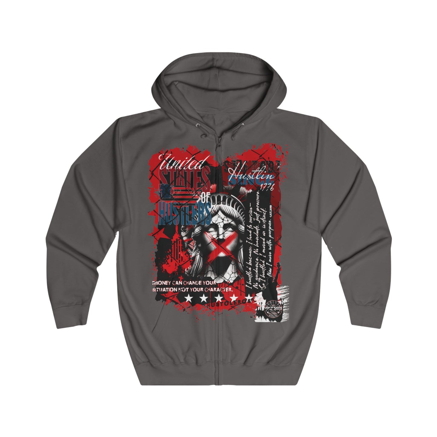 No Favors Zip-Up Hoodie — 'They Called It a Dream, We Call It a Grind'