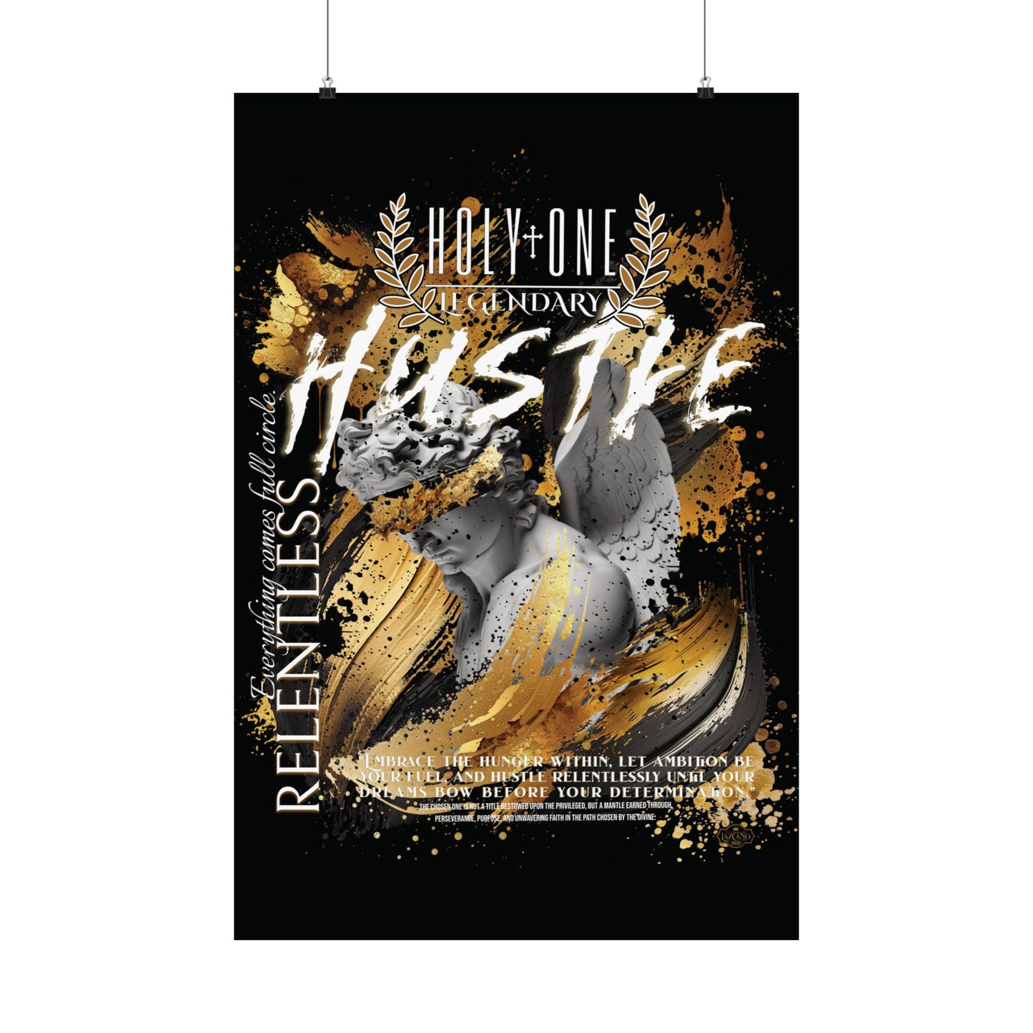 Relentless Hustle: The "Go for the Gold" Wall Art