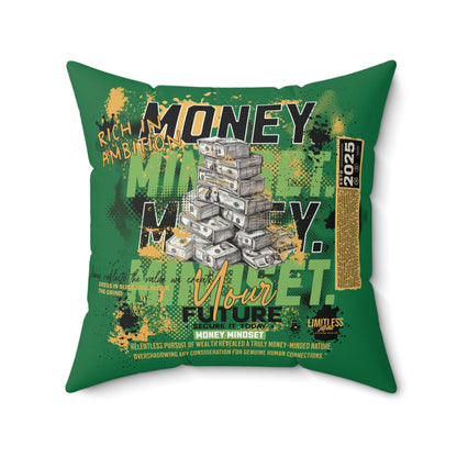 Money Mindset: No Handouts Just Hustle Pillow