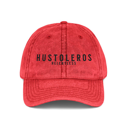 Hustoleros Vintage Distressed Embroidered Cap
