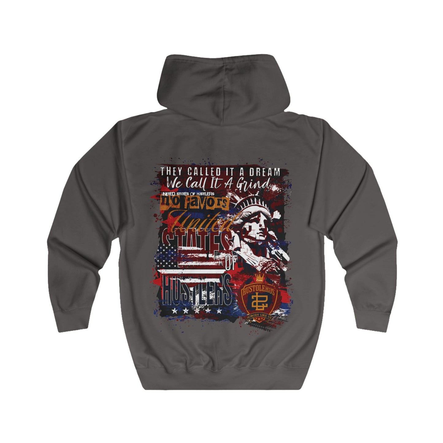 No Favors Zip-Up Hoodie — 'They Called It a Dream, We Call It a Grind'
