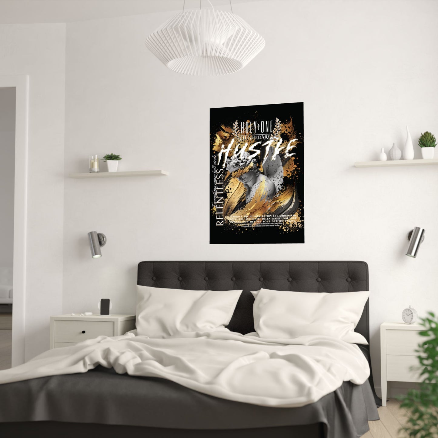 Relentless Hustle; Holy One Wall Art