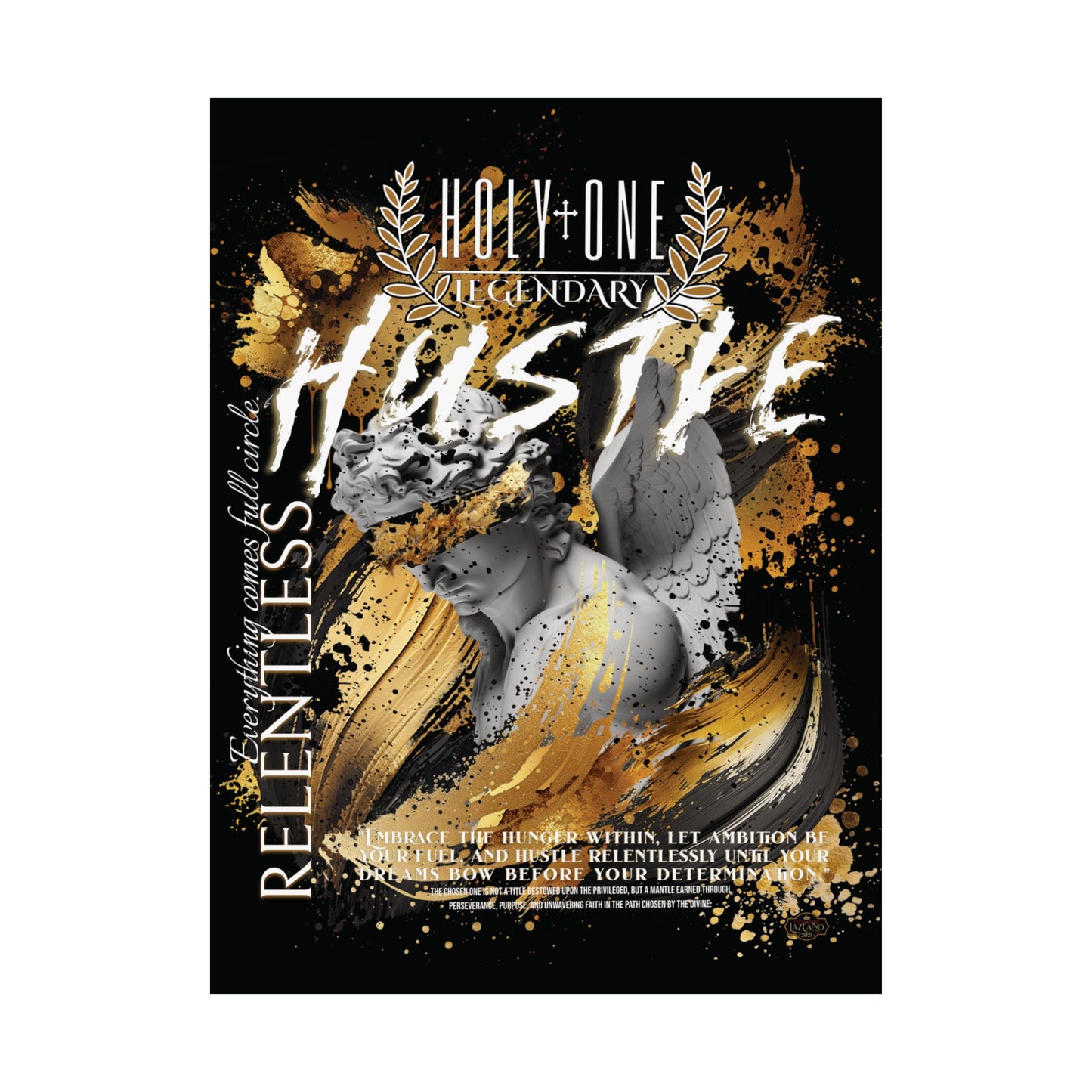 Relentless Hustle: The "Go for the Gold" Wall Art